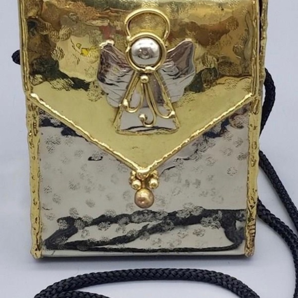 Lunacy Designs Mixed Metal Angel Vintage Crossbody Mini Bag - Picture 2 of 14